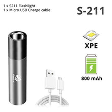 이미지를 갤러리 뷰어에 로드 , T6 LED 붙박이 1200mAh 리튬 건전지를 가진 USB 재충전 용 LED 플래쉬 등 방수 야영 빛 Zoomable 토치